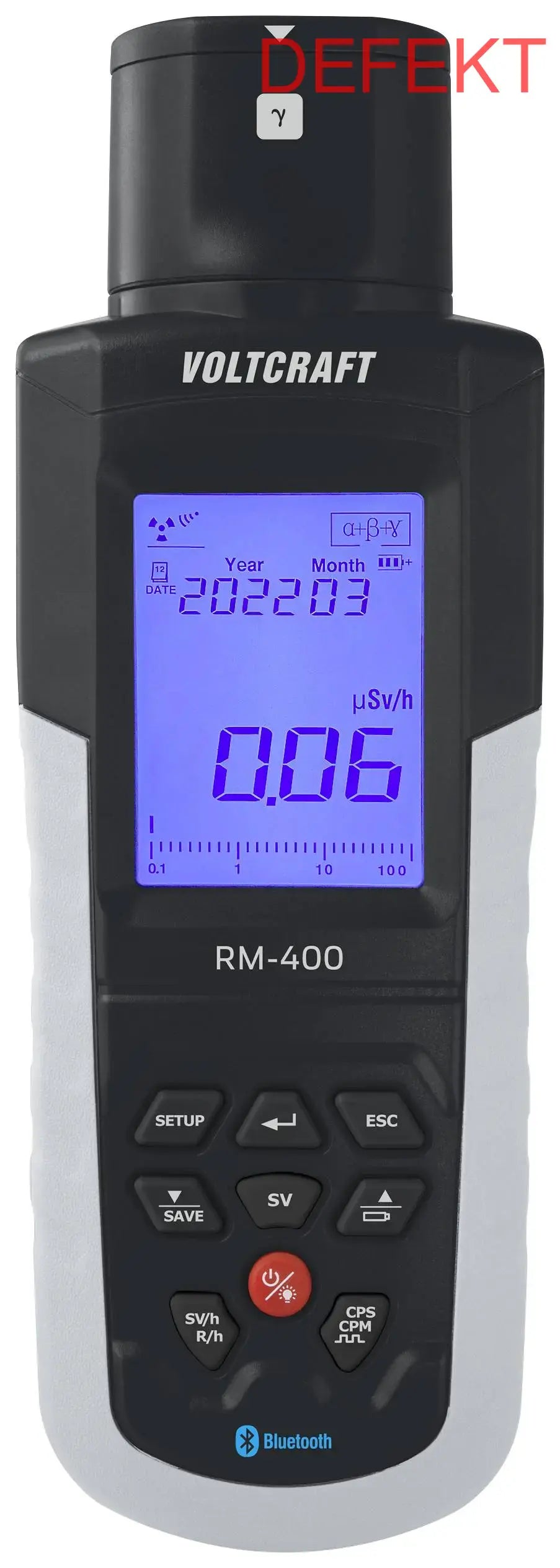 Voltcraft Rm 400 Geigerzähler Strahlung Alpha Beta Gamma Röntgen Defektware D-Ware - 4064161213118