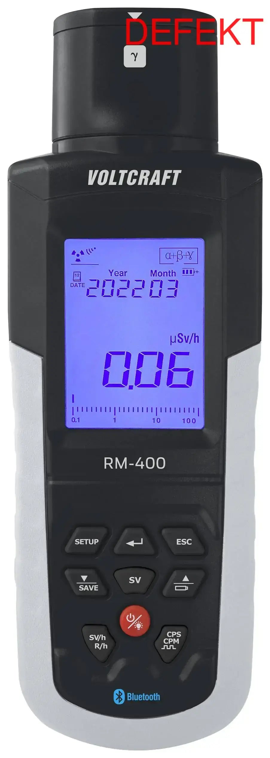 D-Ware Voltcraft Rm 400 Geigerzähler Strahlung Alpha Beta Gamma Röntgen Defektware966 - 4064161213118