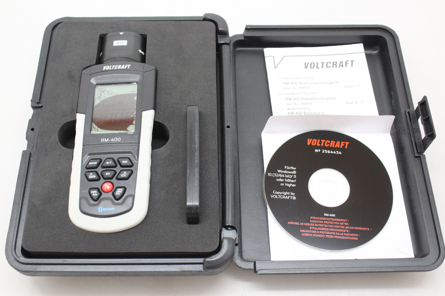 Voltcraft Rm 400 Geigerzähler Strahlung Alpha Beta Gamma Röntgen Defektware D-Ware - 4064161213118