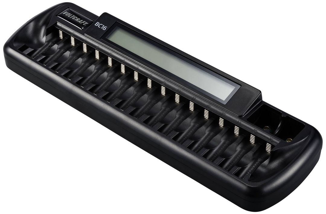 Voltcraft Bc16 Rundzellen Ladegerät Li Ion Mignon Aa Micro Aaa 9 V Siehe Text/Foto B-Ware