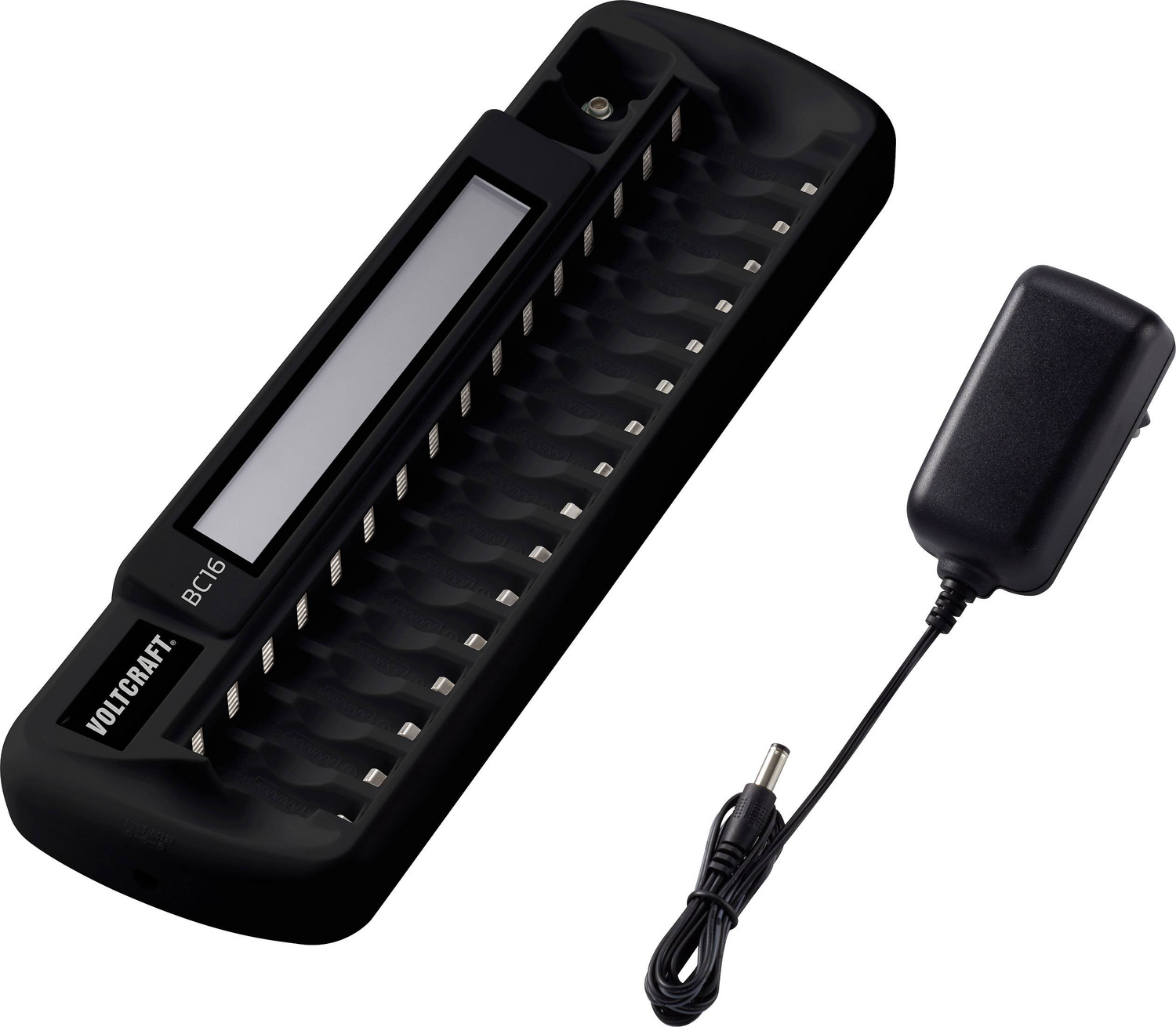 B-Ware Voltcraft Bc16 Rundzellen Ladegerät Ni Mh Li Ion Mignon Aa Micro Aaa 9 V Block512 - 4053199972302
