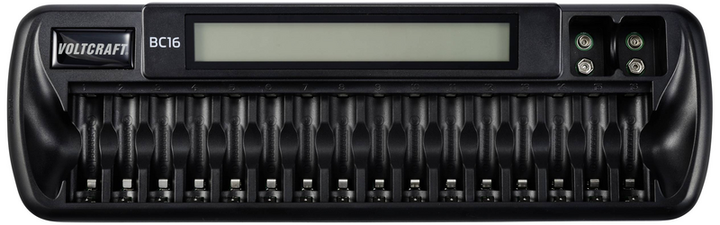 Voltcraft Bc16 Rundzellen Ladegerät Li Ion Mignon Aa Micro Aaa 9 V Siehe Text/Foto B-Ware