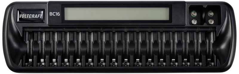 B-Ware Voltcraft Bc16 Rundzellen Ladegerät Ni Mh Li Ion Mignon Aa Micro Aaa 9 V Block352 - 4053199972302
