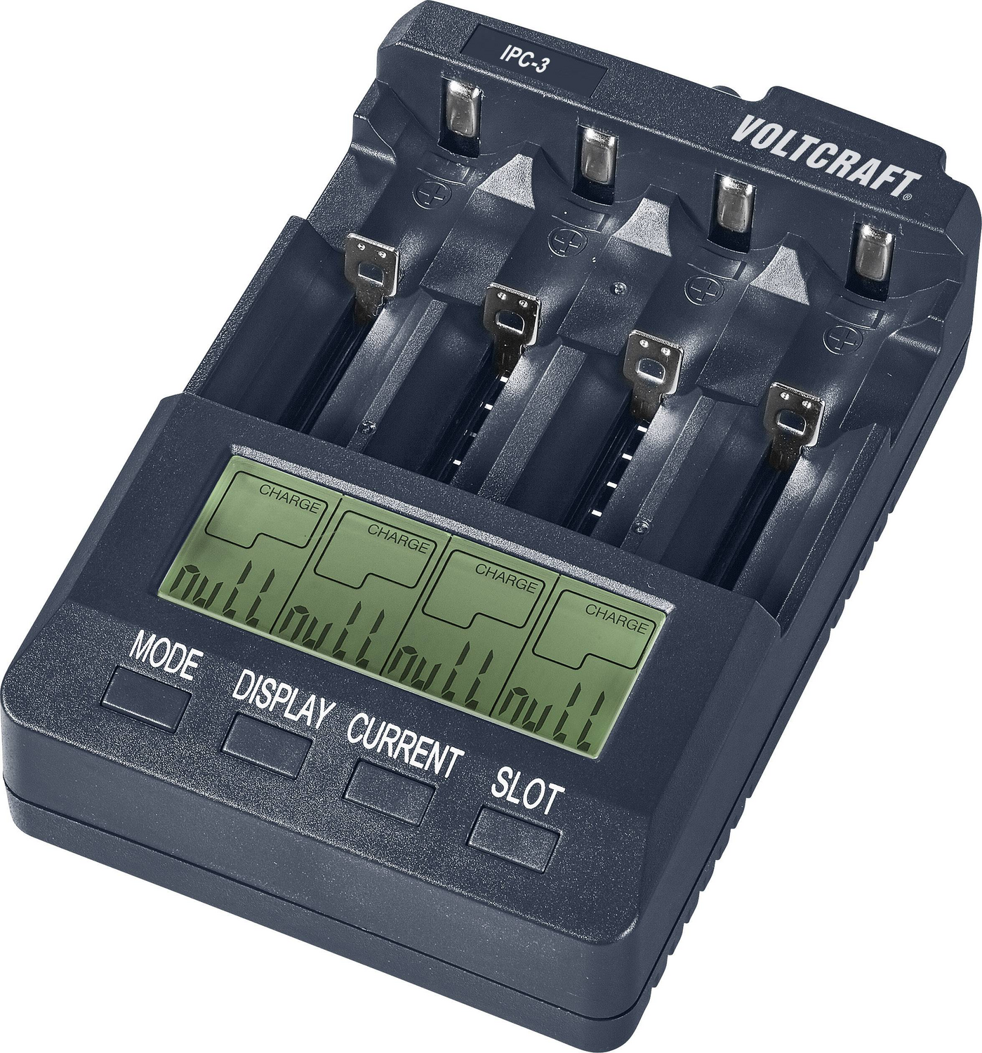 Chargeur Voltcraft IPC 3 cellules rondes (reconditionné) pour batteries NiCd, NiMH et Li-ion 321