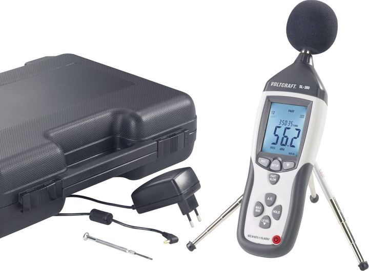 Voltcraft Schallpegel Messgerät Kalibriert So Sl 451 30   130 D B 31.5 Hz   8 K Hz B-Ware - 2050002772205