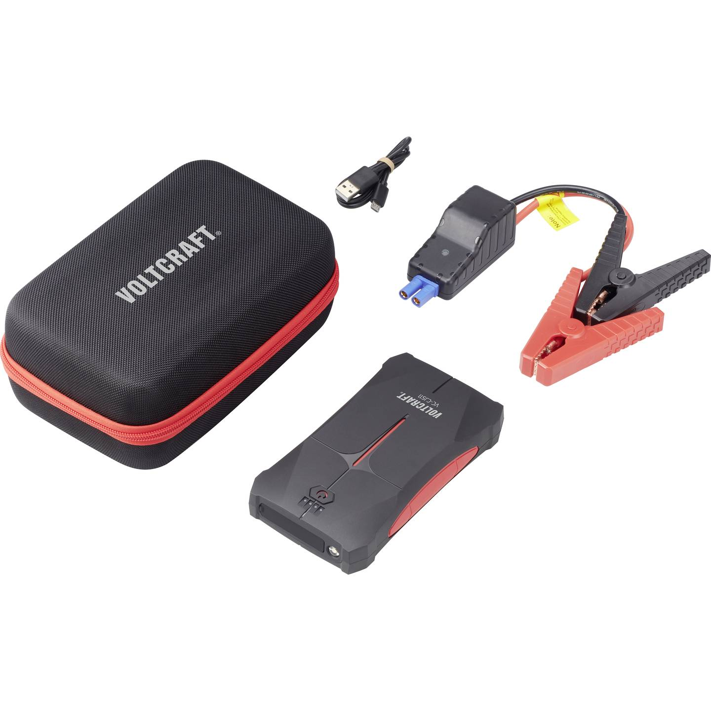 B-Ware Voltcraft Schnellstartsystem Starthilfegerät 800 A Powerbank Schwarz Batterie - 4064161162324