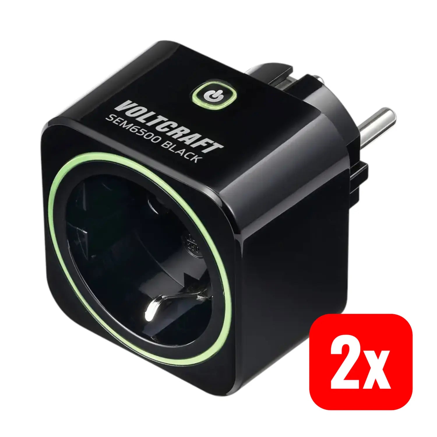 B-Ware Voltcraft Energiekosten Messgerät Stromzähler Wi Fi Sem6500 Schwarz App 2 Stück - 4064161321264