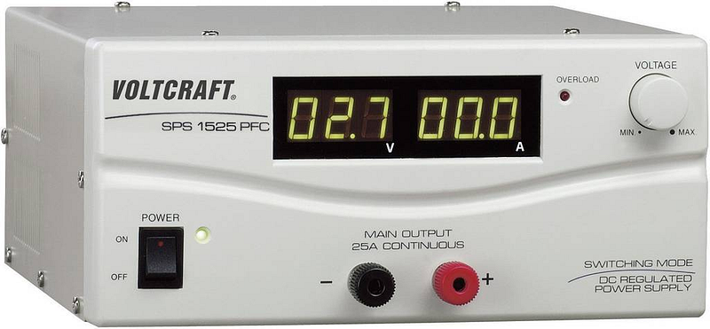 B-Ware Voltcraft Sps 1525 Pfc Labornetzgerät Einstellbar 3   15 V/Dc 2   25 A 375 W