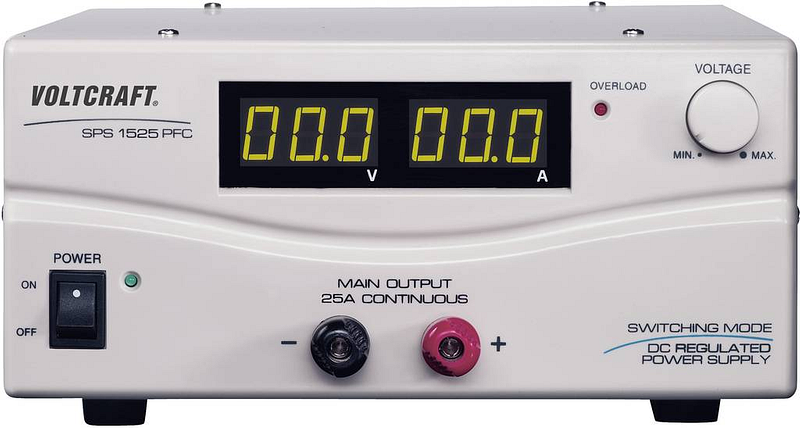 B-Ware Voltcraft Sps 1525 Pfc Labornetzgerät Einstellbar 3   15 V/Dc 2   25 A 375 W