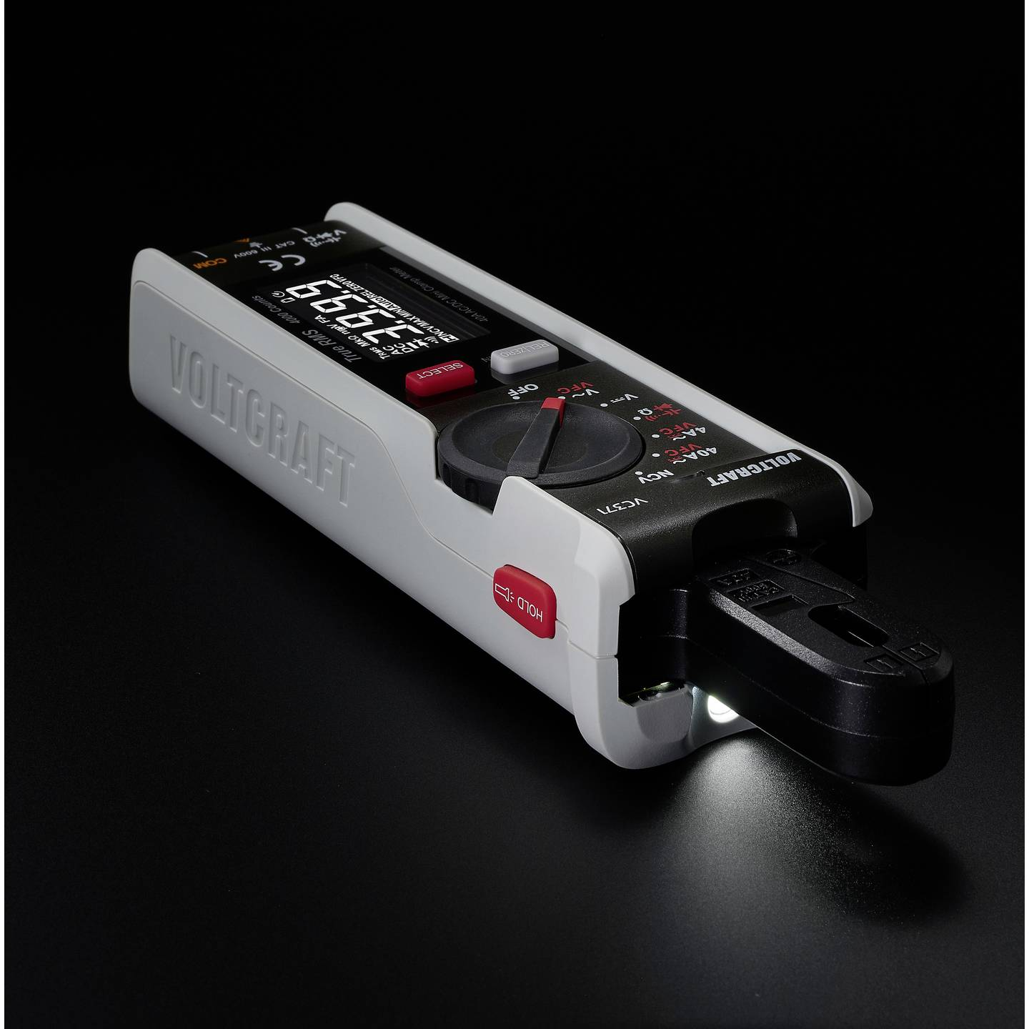 Voltcraft Stromzange Zangenmessgerät Ac Dc Vc371 Digital Iso Kalibriert Schwarz B-Ware - 4064161323367