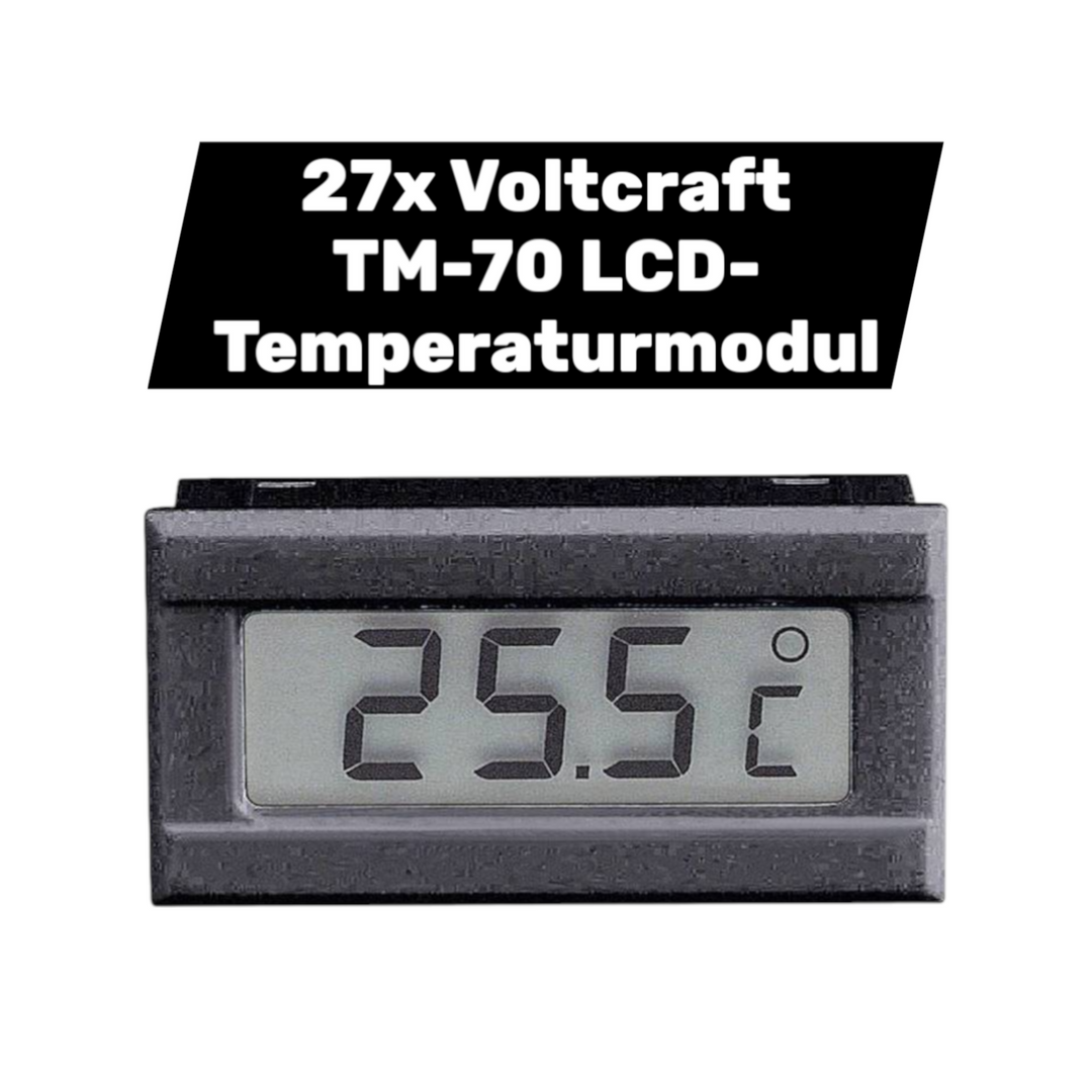 Voltcraft Tm 70 Lcd Temperaturmodul Einbaumessgerät  50 Bis +70 °C 27 Stück B-Ware - 4016138519921