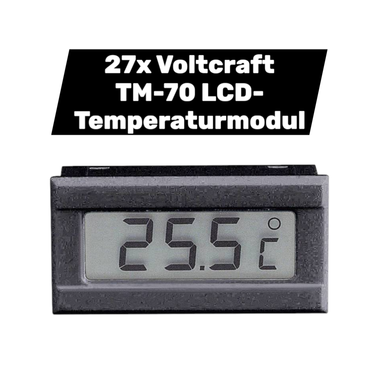 Voltcraft Tm 70 Lcd Temperaturmodul Einbaumessgerät  50 Bis +70 °C 27 Stück B-Ware - 4016138519921