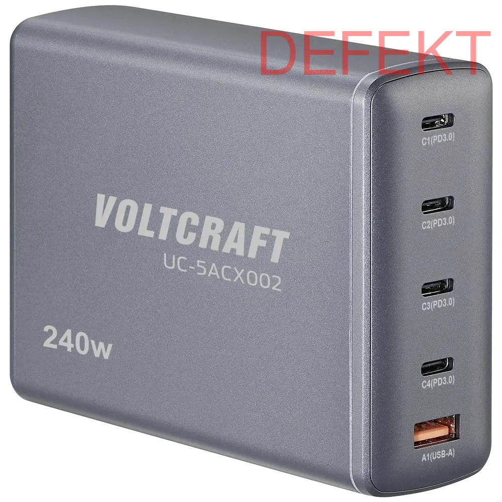 D-Ware Voltcraft Uc 5 Acx002 Usb Ladestation Tischladegerät Ladegerät Defektware - 4064161291673