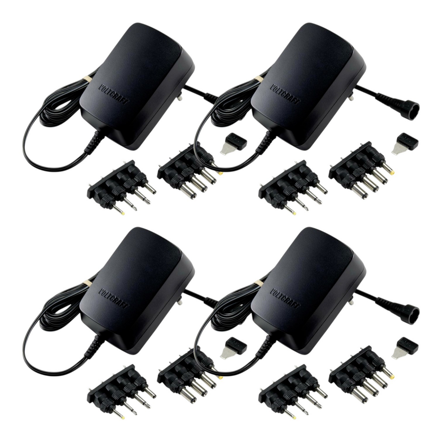 Voltcraft Usps 1500 N Steckernetzteil Einstellbar 3 V/Dc 4.5 V/Dc 5 V/Dc 4 Stück B-Ware - 4064161042091