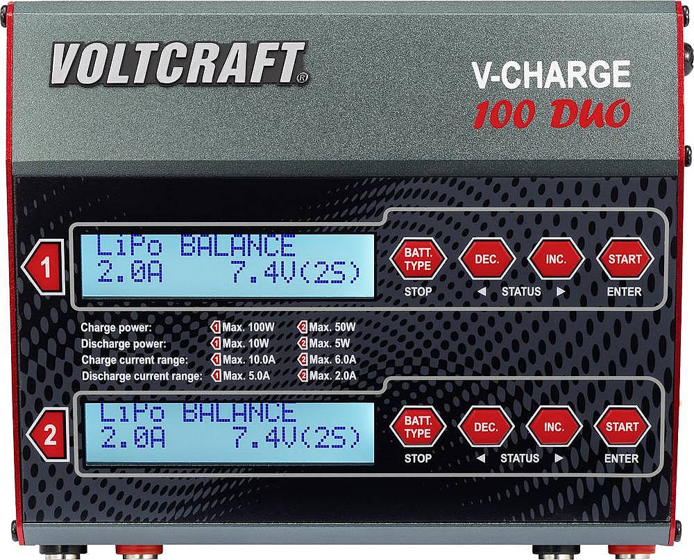 Voltcraft Modellbau Multifunktionsladegerät V Charge 100 Duo 2 V Defektware D-Ware - 4016139004136