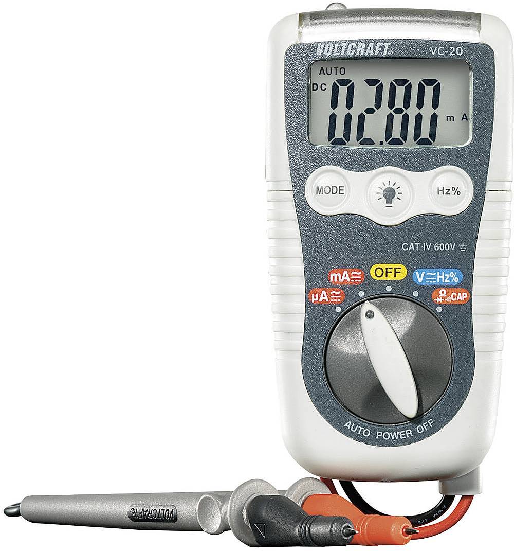 B-Ware Voltcraft Vc 20 Hand Multimeter Spritzwassergeschützt Cat Iv 600 V Siehe Text - 4016138808100
