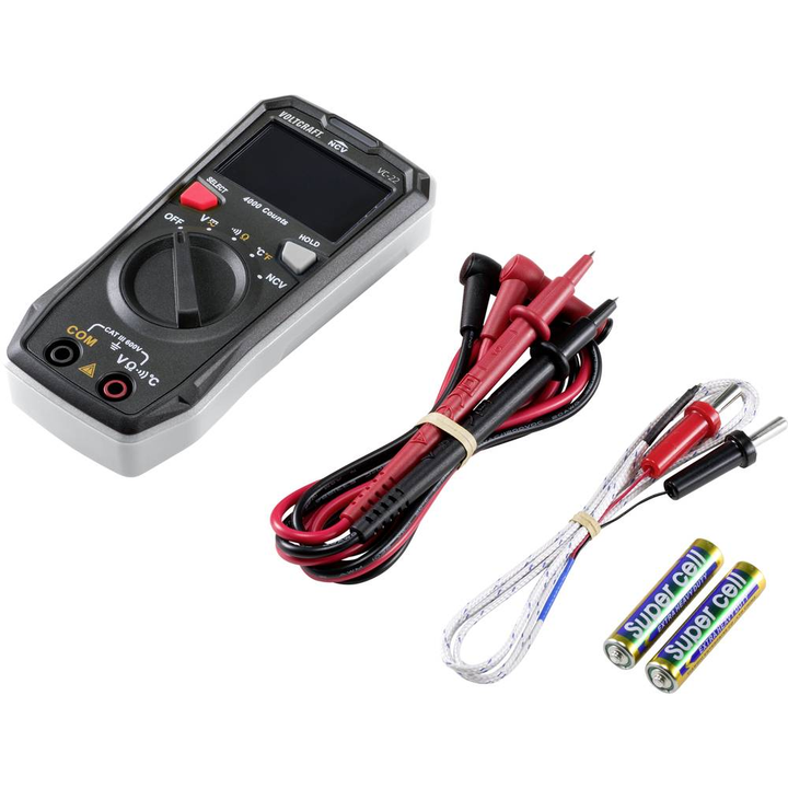 Voltcraft Vc 22 Hand Multimeter Messgerät Digital Iso Kalibriert Cat Iii 600 V B-Ware - 4064161207728