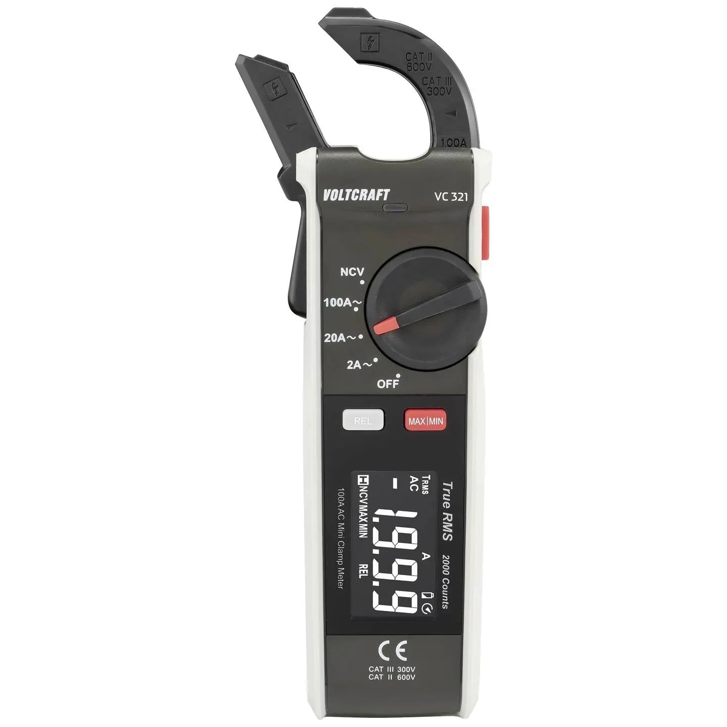 B-Ware Voltcraft Stromzange Zangenamperemeter Wechselstrommesser Vc 321 Iso Kalibriert - 4064161323336