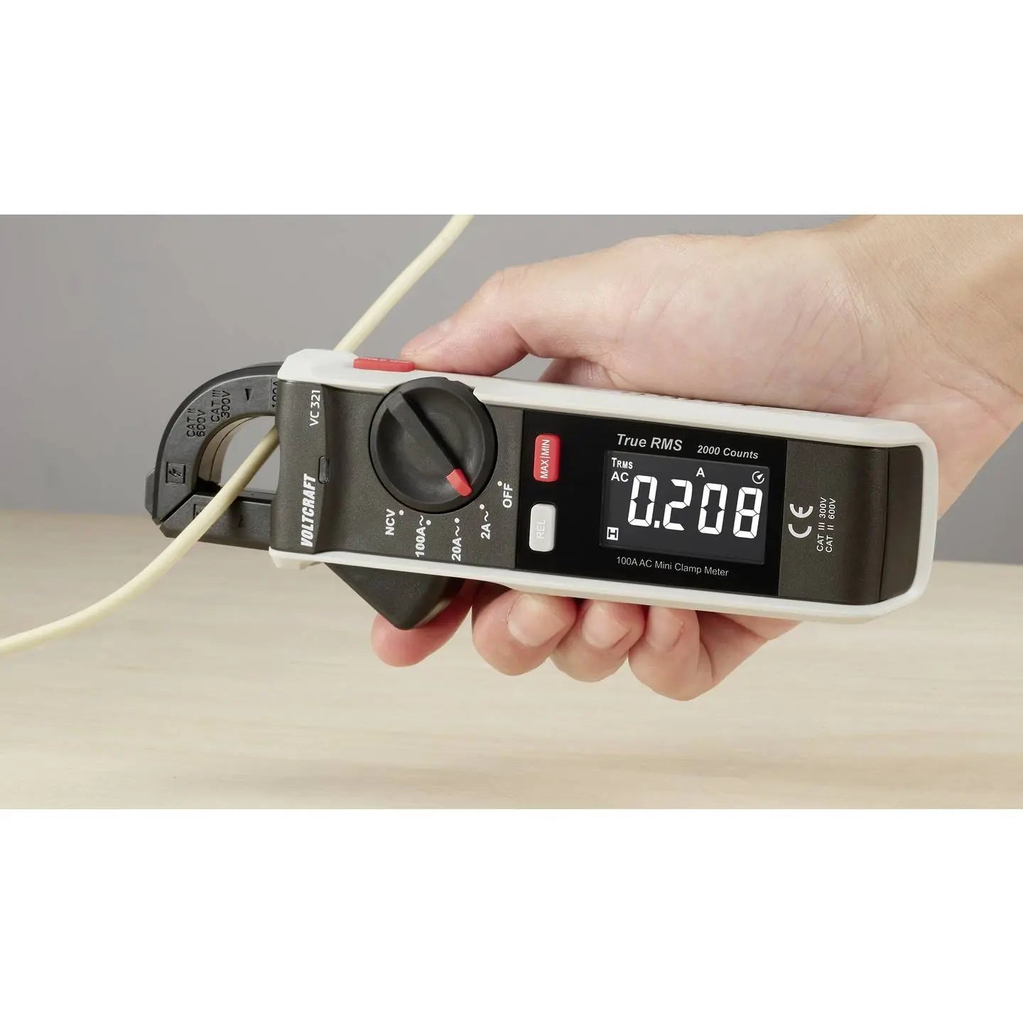 B-Ware Voltcraft Stromzange Zangenamperemeter Wechselstrommesser Vc 321 Iso Kalibriert - 4064161323336