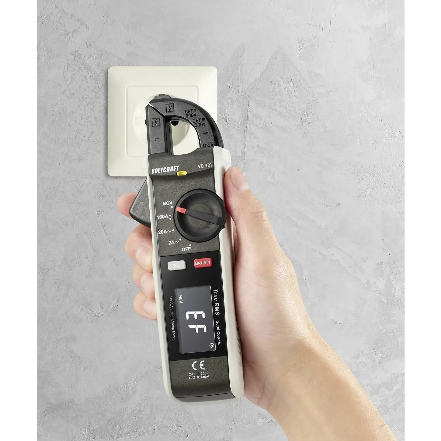 B-Ware Voltcraft Stromzange Zangenamperemeter Wechselstrommesser Vc 321 Iso Kalibriert - 4064161323336