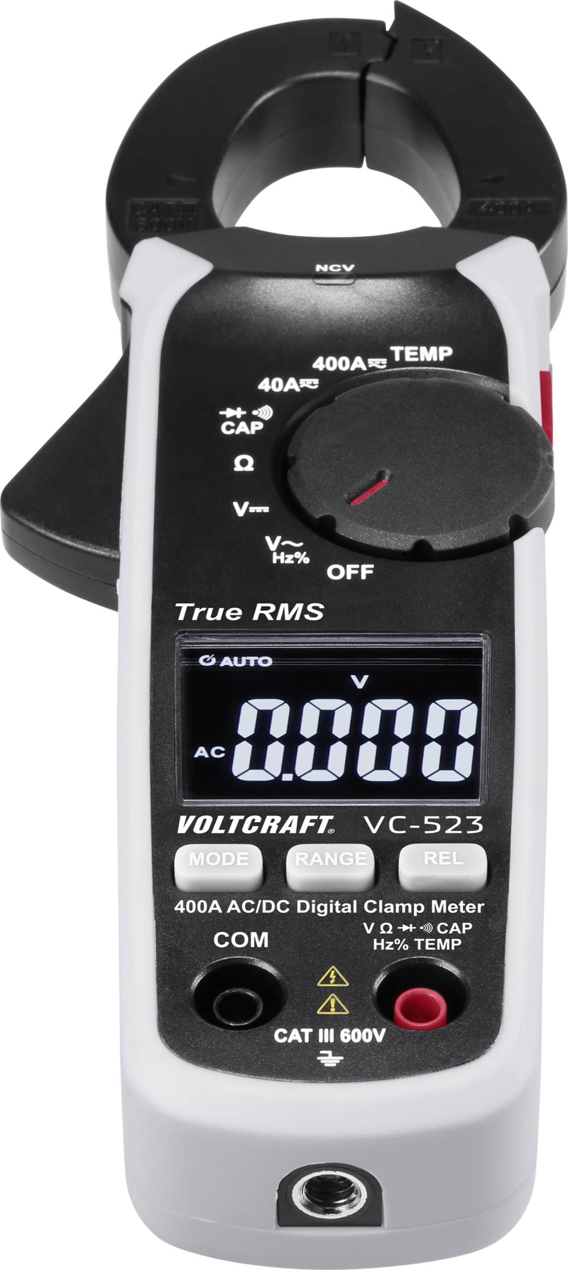 VOLTCRAFT VC-523 Stromzange ZangenMultimeter Zangenmessgerät digital CATIII 600V - 4053199547463