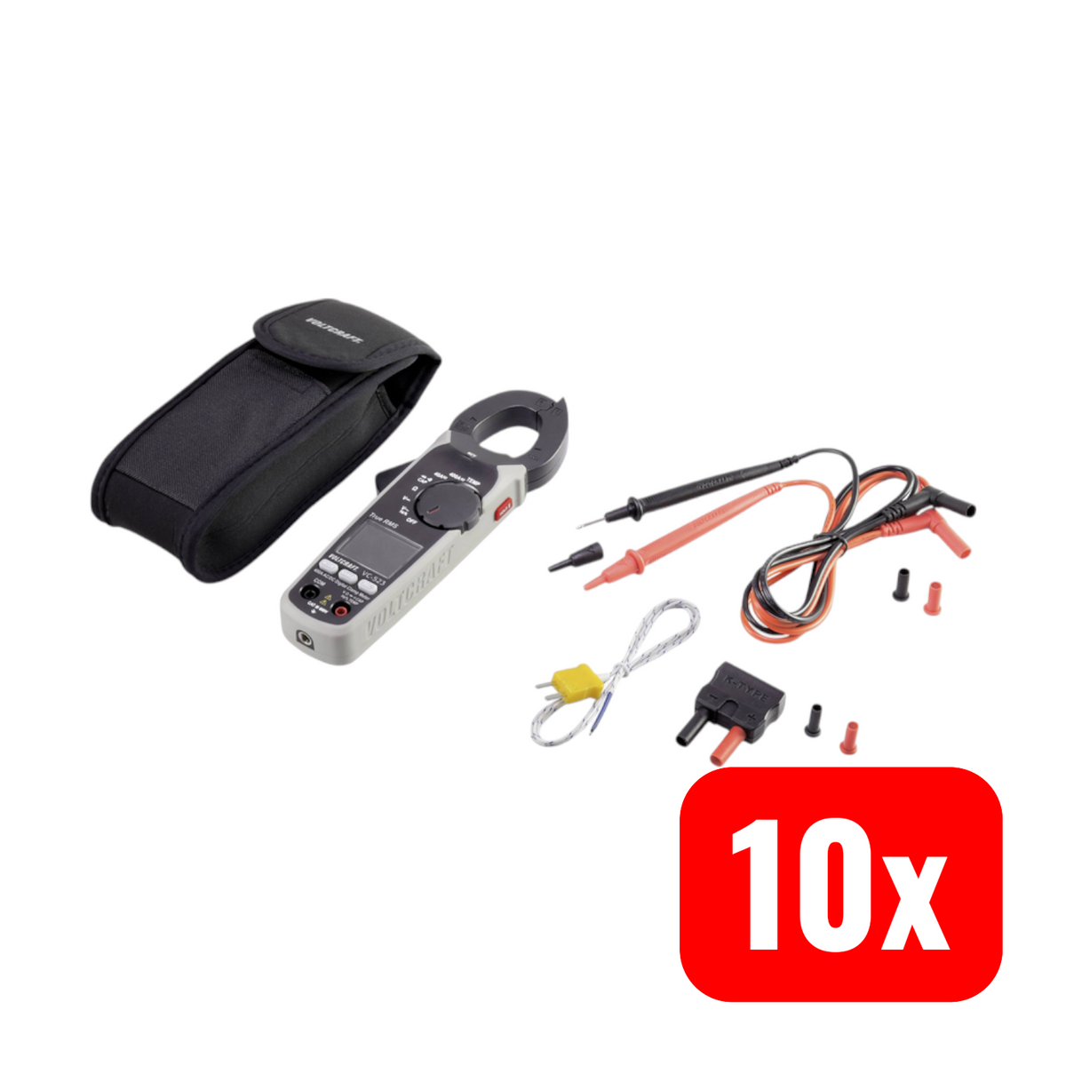 VOLTCRAFT VC-523 Stromzange ZangenMultimeter digital CAT III 600 V 10 STÜCK - 4053199547463