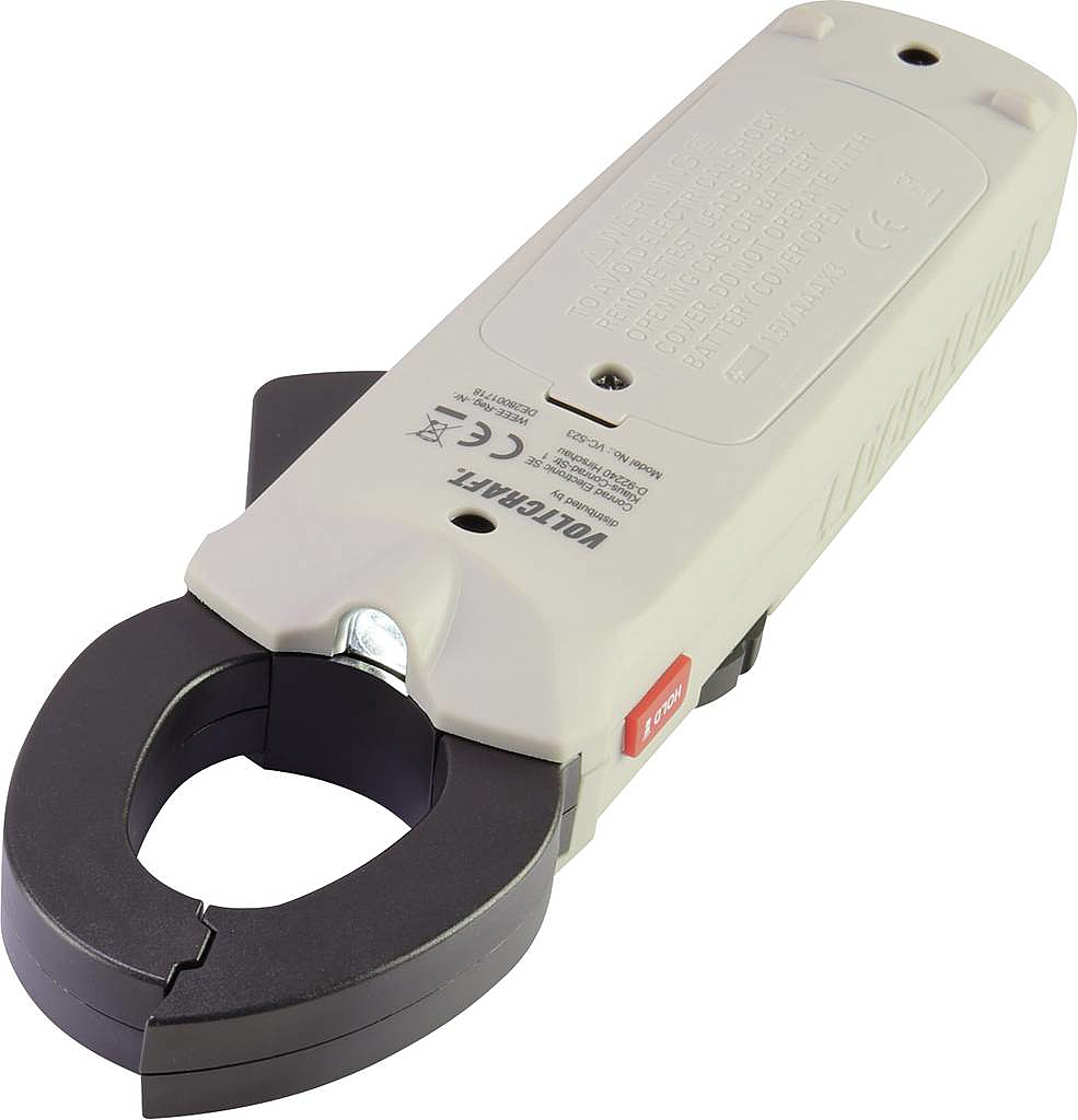 B-Ware Voltcraft Vc 523 (Iso) Stromzange Kalibriert Nach Iso Digital Cat Iii 600 V