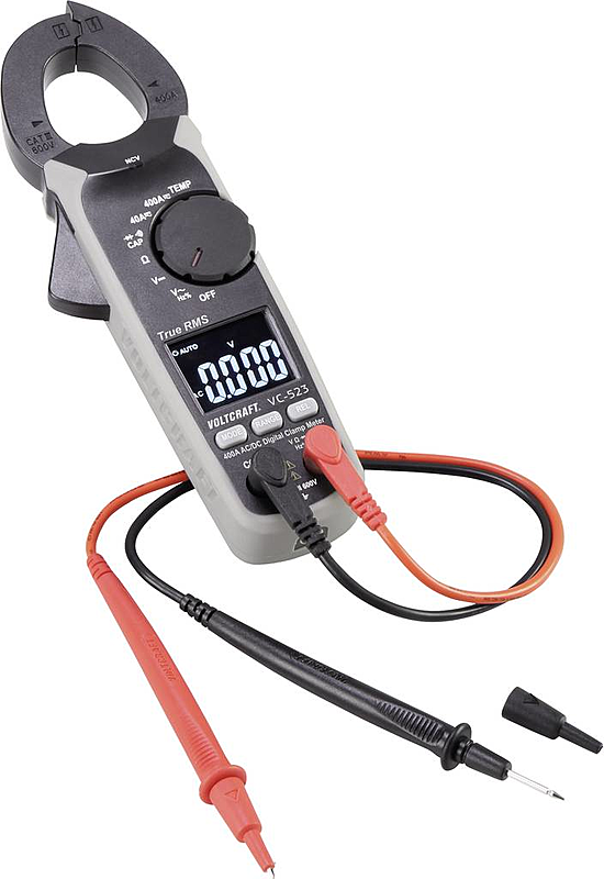 B-Ware Voltcraft Vc 523 (Iso) Stromzange Kalibriert Nach Iso Digital Cat Iii 600 V