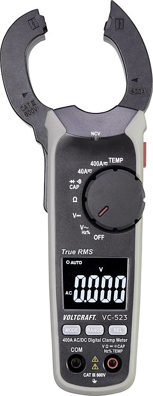 B-Ware Voltcraft Vc 523 (Iso) Stromzange Kalibriert Nach Iso Digital Cat Iii 600 V
