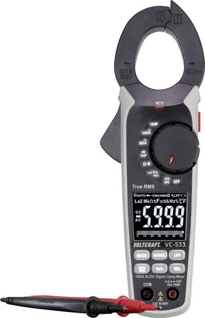 B-Ware Voltcraft VC-533 Stromzange kalibriert (ISO) digital CAT III 600 V Messgerät