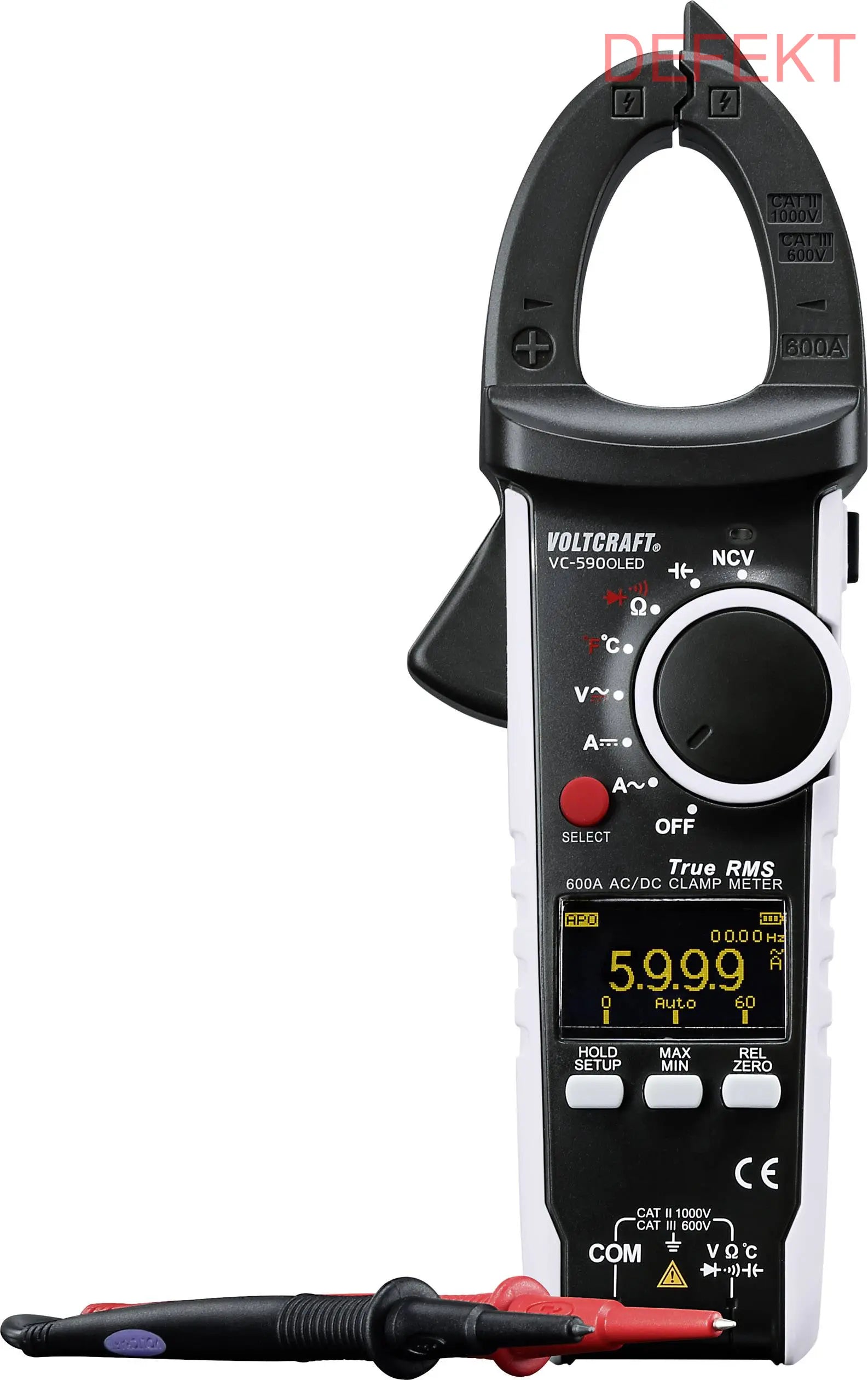 D-Ware Voltcraft Stromzange Vc 590 Digital Oled Display Zangen Multimeter Defektware - 4016138894127