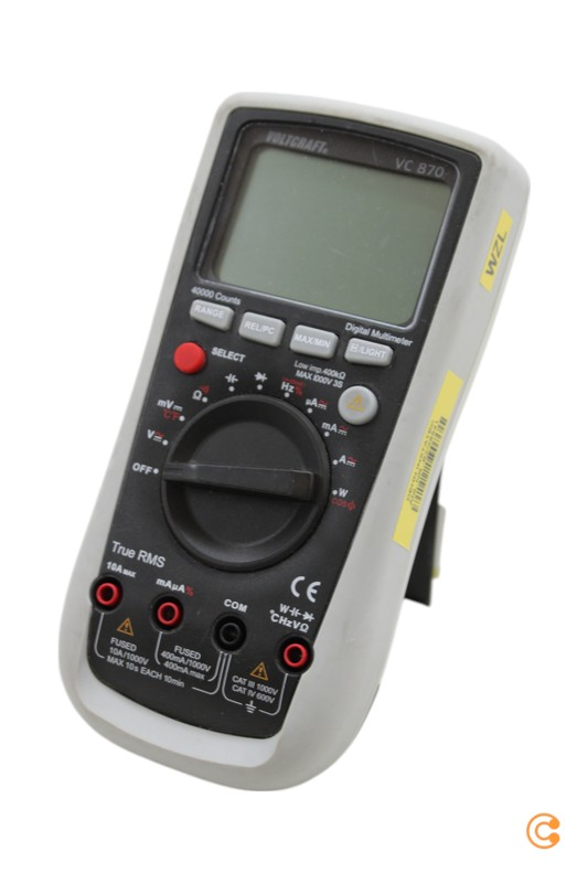 Voltcraft Vc870 Hand Multimeter Spannungsmesser Strommesser Siehe Text/Foto B-Ware - 4016138597820