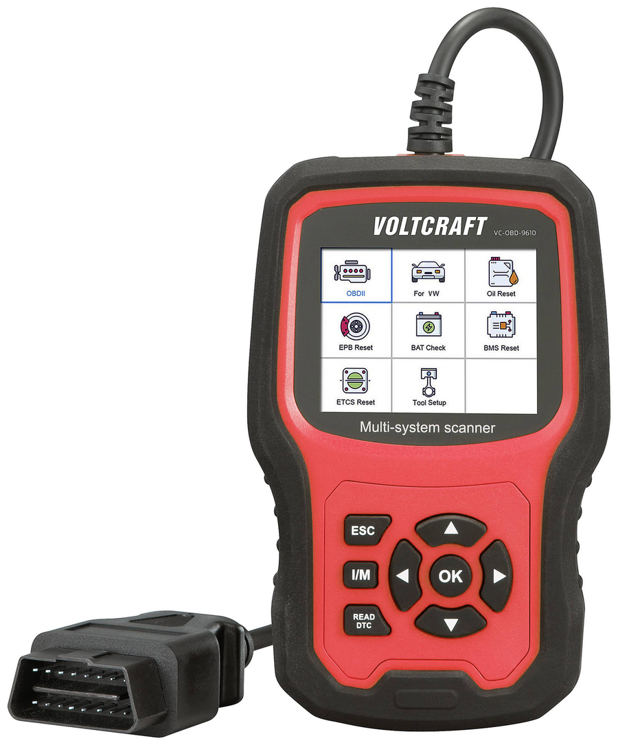 Voltcraft Obd Ii Diagnosetool Kfz Diagnosegerät Obd Scanner Scanner Volkswagen   B-Ware - 4064161230535