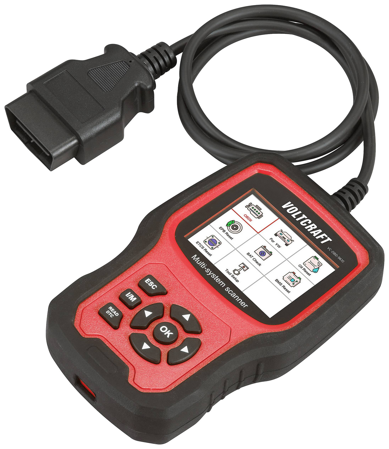 Voltcraft Obd Ii Diagnosetool Kfz Diagnosegerät Obd Scanner Scanner Volkswagen   B-Ware - 4064161230535