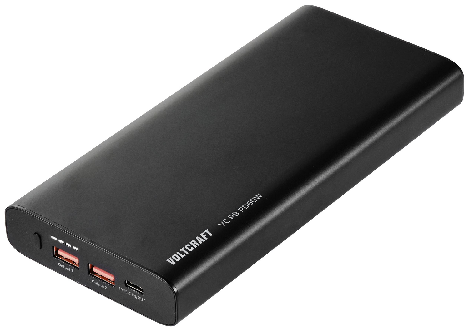 Batterie externe Voltcraft 26800 mAh, charge rapide 3.0, Power Delivery 3.0, Li-ion, noire, reconditionnée.