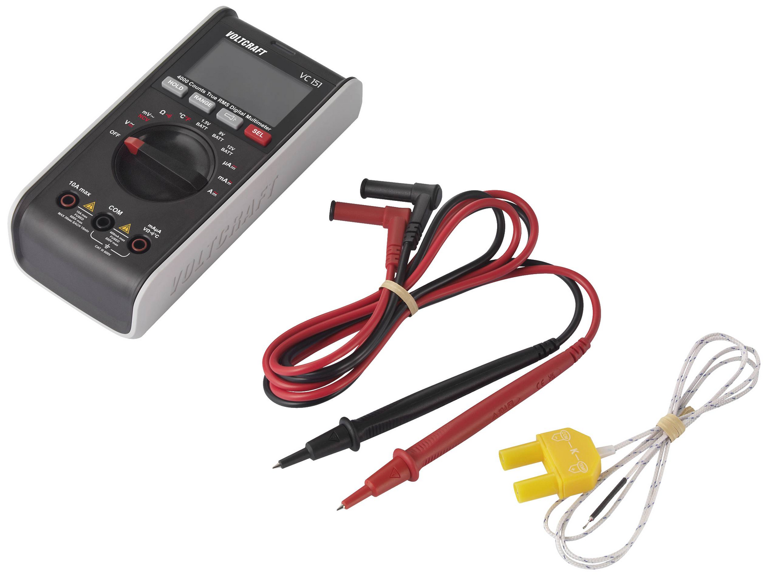 B-Ware Voltcraft Vc151 Hand Multimeter Strommesser Strom Messgerät Digital Cat Iii 600 V - 4064161193366