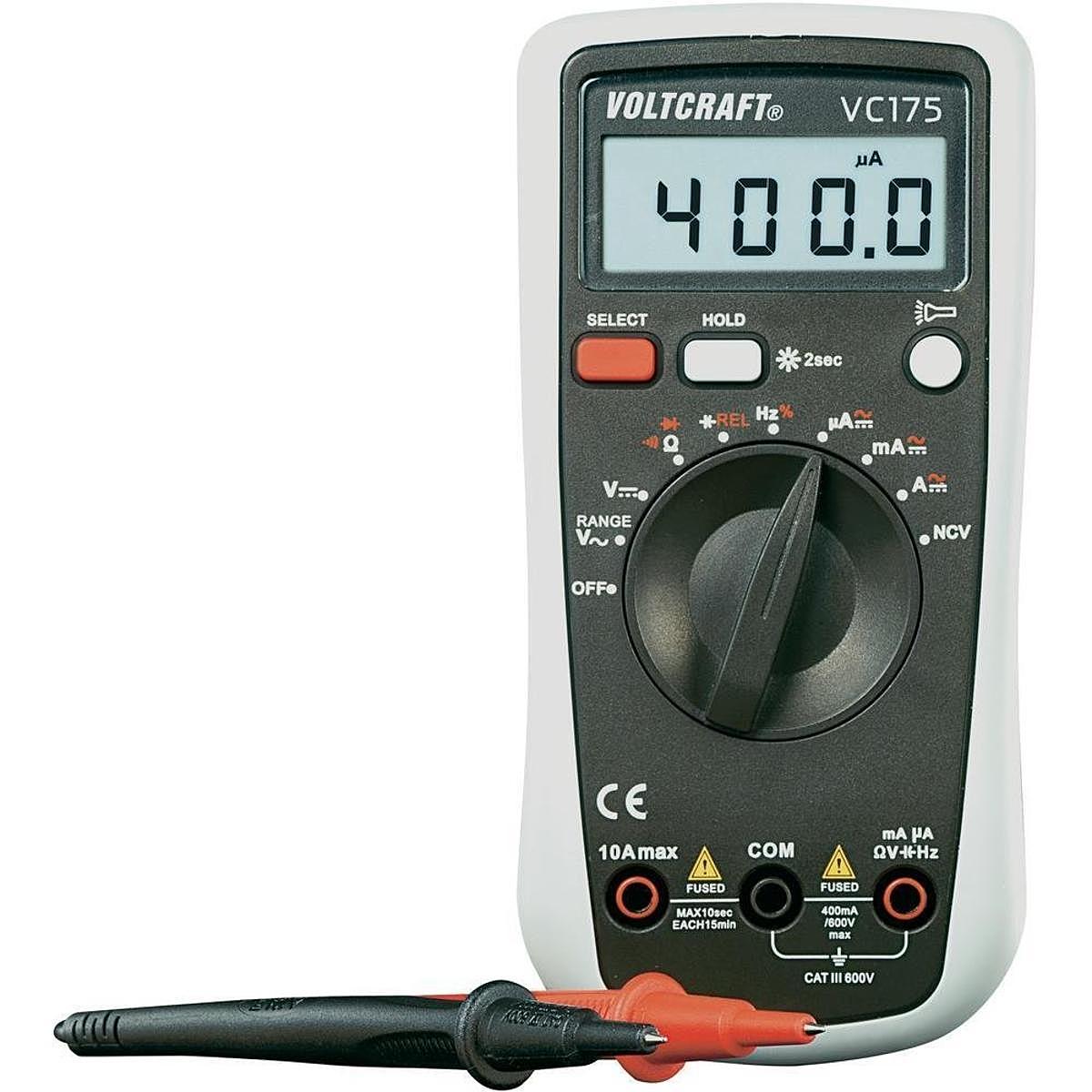 B-Ware Voltcraft Vc175 Hand Multimeter Messgerät Stromprüfer Spannungsmesser 600 V - 4016138762471