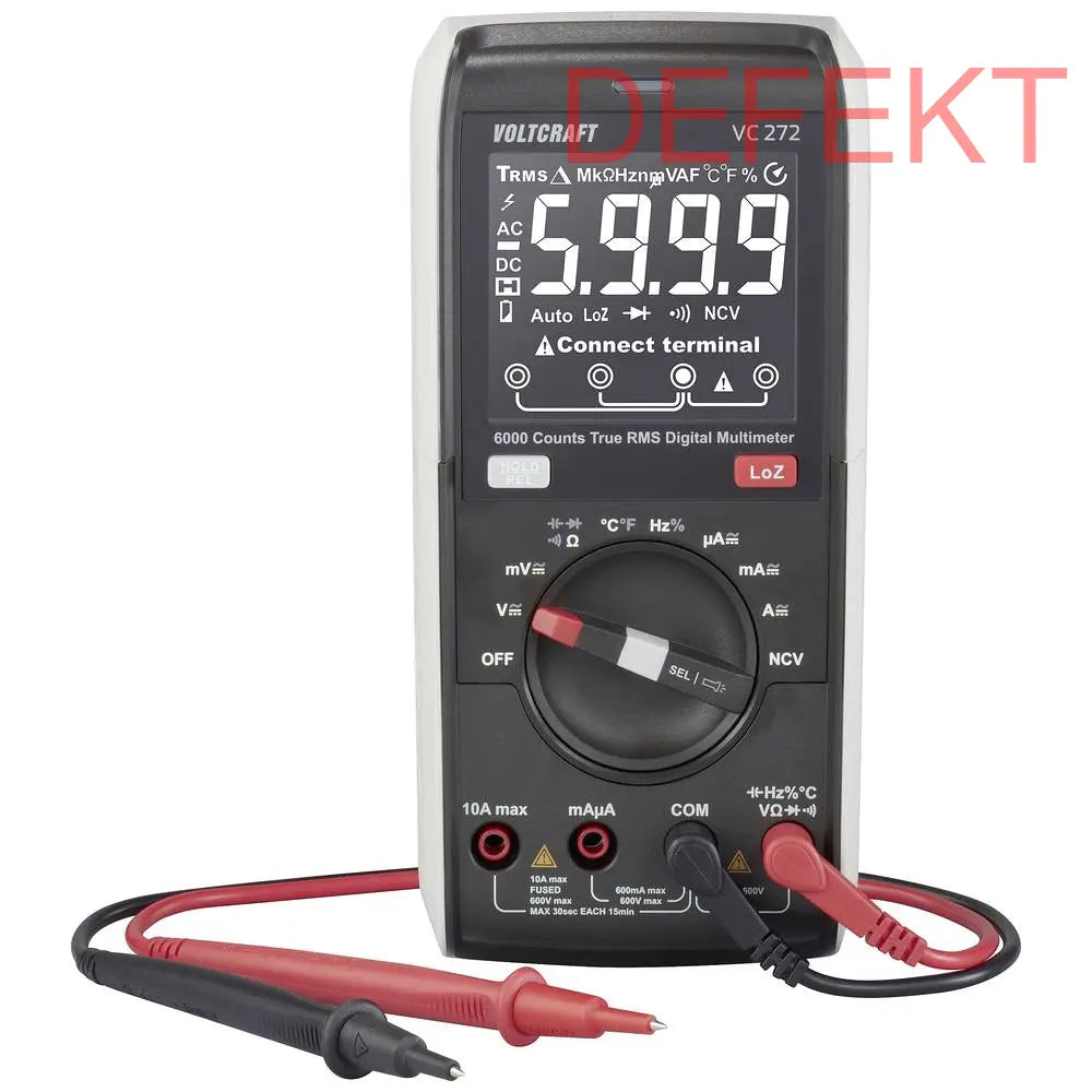 D-Ware Voltcraft Vc272 Hand Multimeter Strommesser Spannungsmesser Defektware - 4064161246482