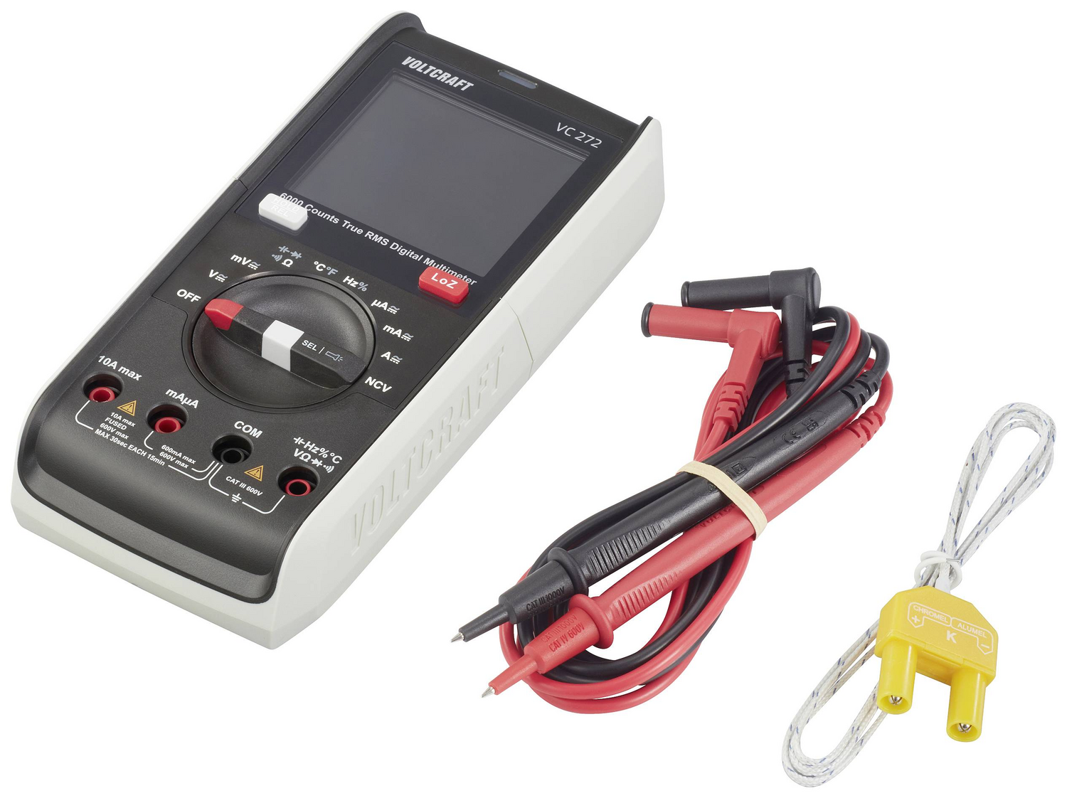 Voltcraft Hand Multimeter Multimeter Digital Cat Iii 600 V Anzeige Counts: 6000  B-Ware - 4064161218038