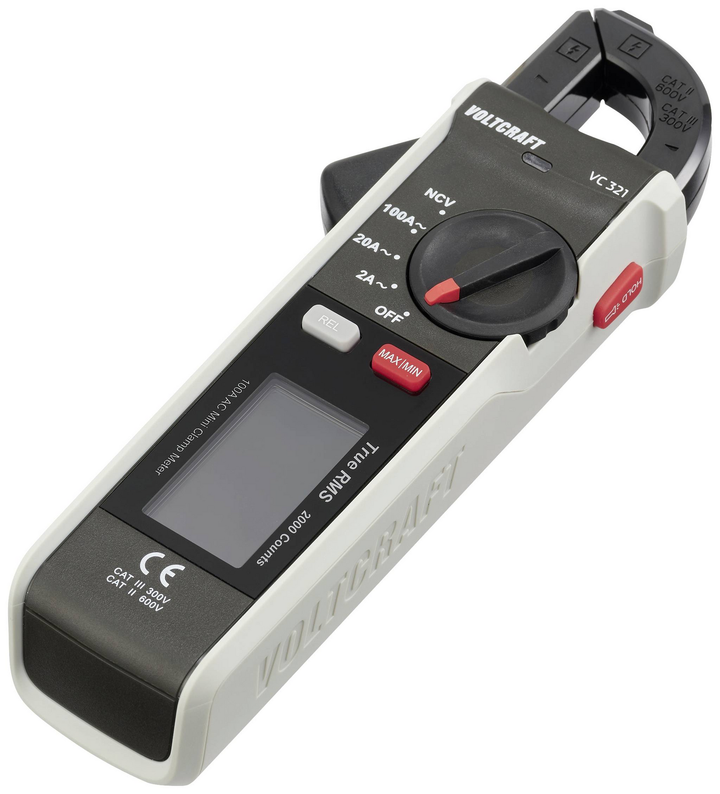 Voltcraft Vc 321 Cat Ii 600 V, Cat Iii 300 V Stromzange Spannungsprüfung438 B-Ware
