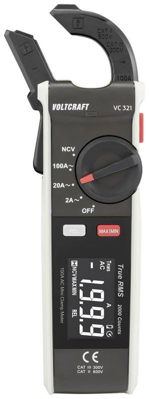 B-Ware Voltcraft Vc 321 Cat Ii 600 V, Cat Iii 300 V Stromzange Spannungsprüfung438