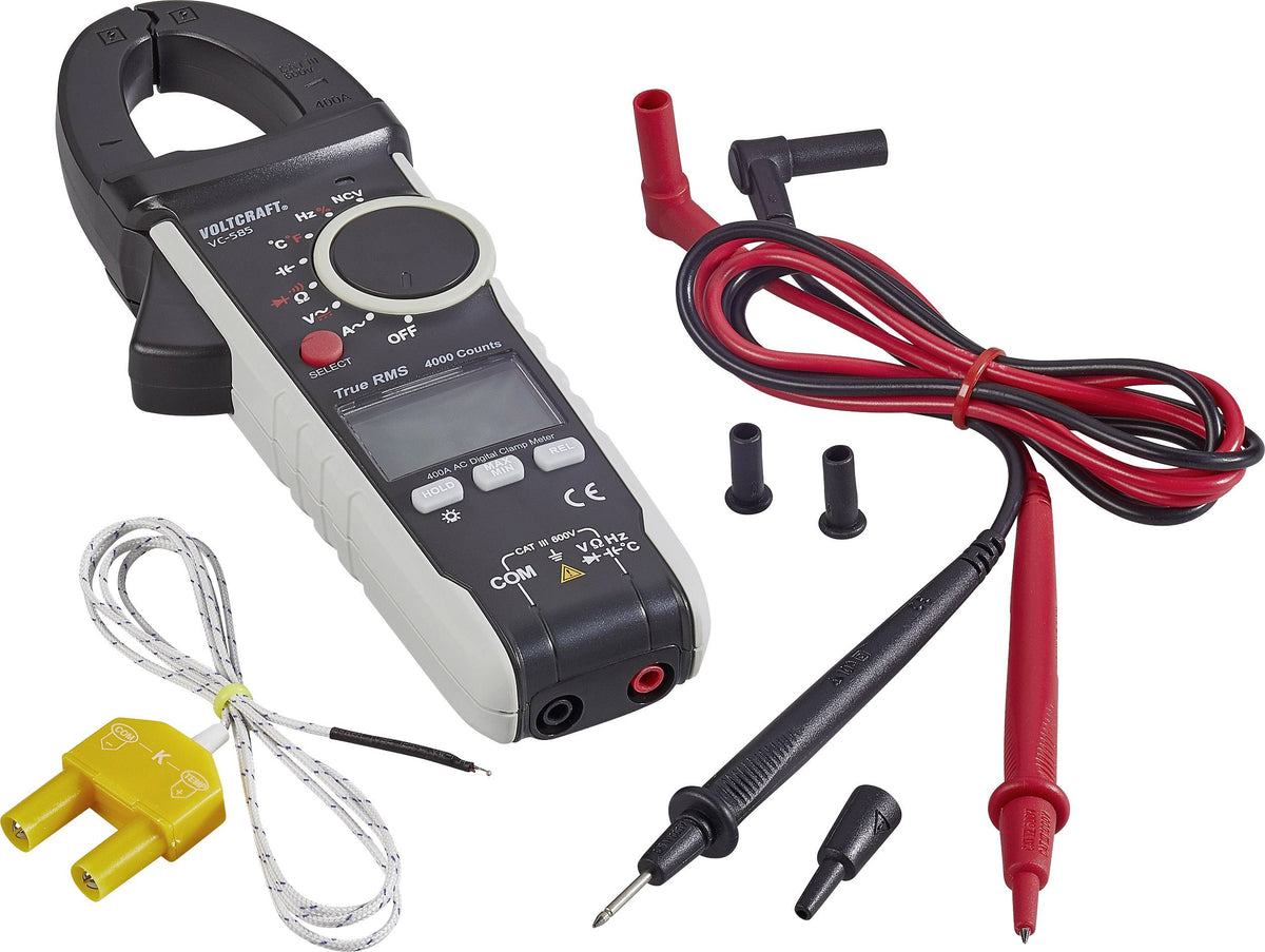 Voltcraft VC585 Stromzange Kalibriert nach ISO digital  CAT III 600V Strom-Zange - 4016139317007