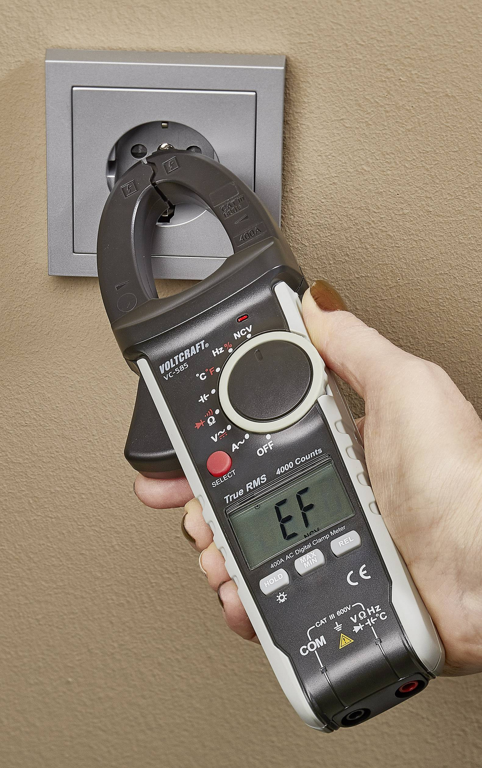 B-Ware Voltcraft Vc585 Stromzange Kalibriert Nach Iso Digital  Cat Iii 600 V Strom Za754 - 4016139317007