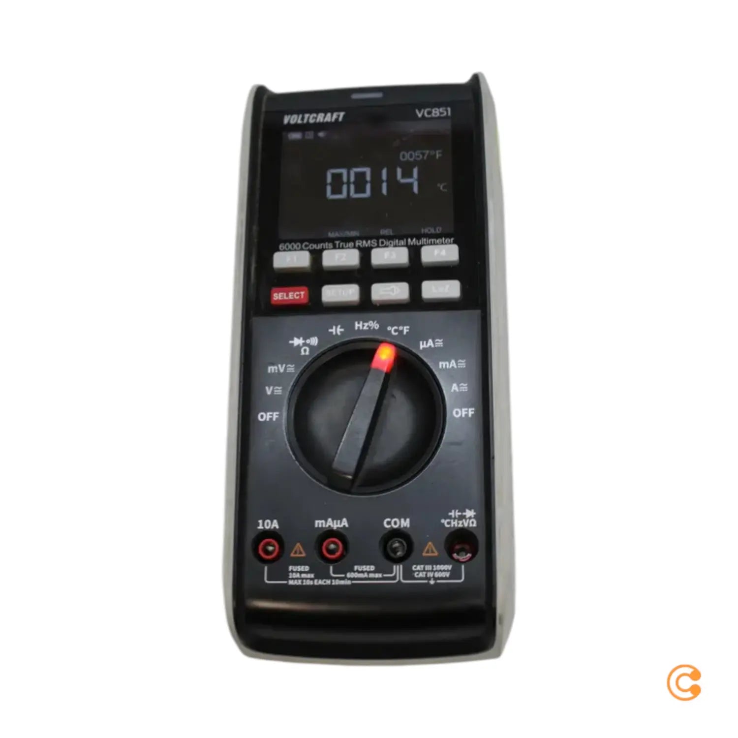 B-Ware Voltcraft Vc851 Hand Multimeter Kalibriert (Iso) Cat Iii/Iv Siehe Text/Foto - 4064161231747