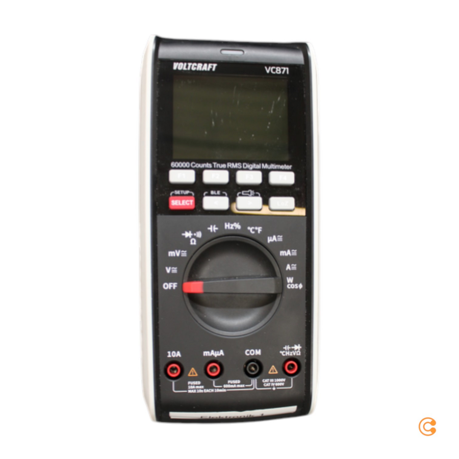 Voltcraft Vc871 Hand Multimeter Datenlogger Catiii 1000 V Cat Iv Siehe Text/Foto B-Ware - 4064161218083