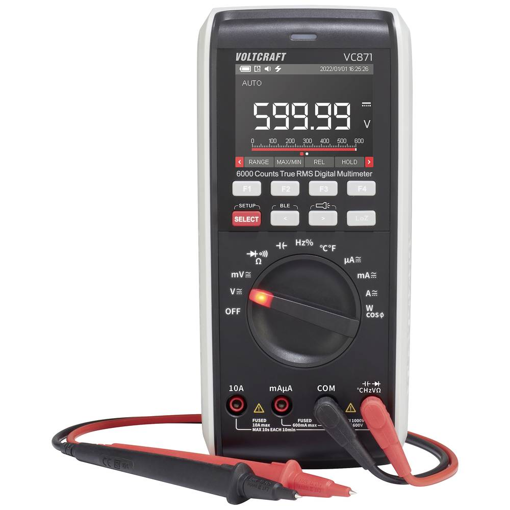 Voltcraft Vc871 Multimeter Messgerät Hand Multimeter Datenlogger Cat Iii 1000 V B-Ware - 4064161246604