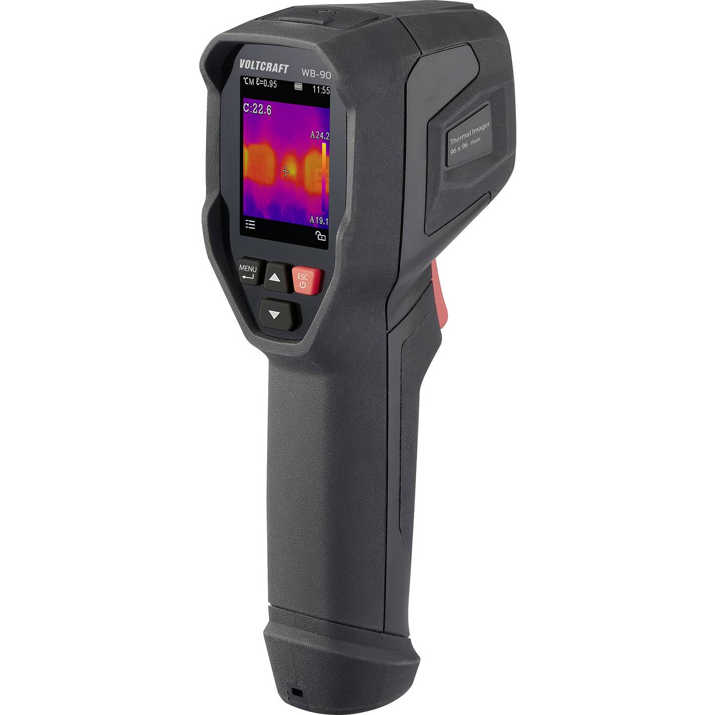 B-Ware Voltcraft Wärmebildkamera Infrarotkamera Temperaturmessung 96x96 Pixel Usb C - 4064161389967