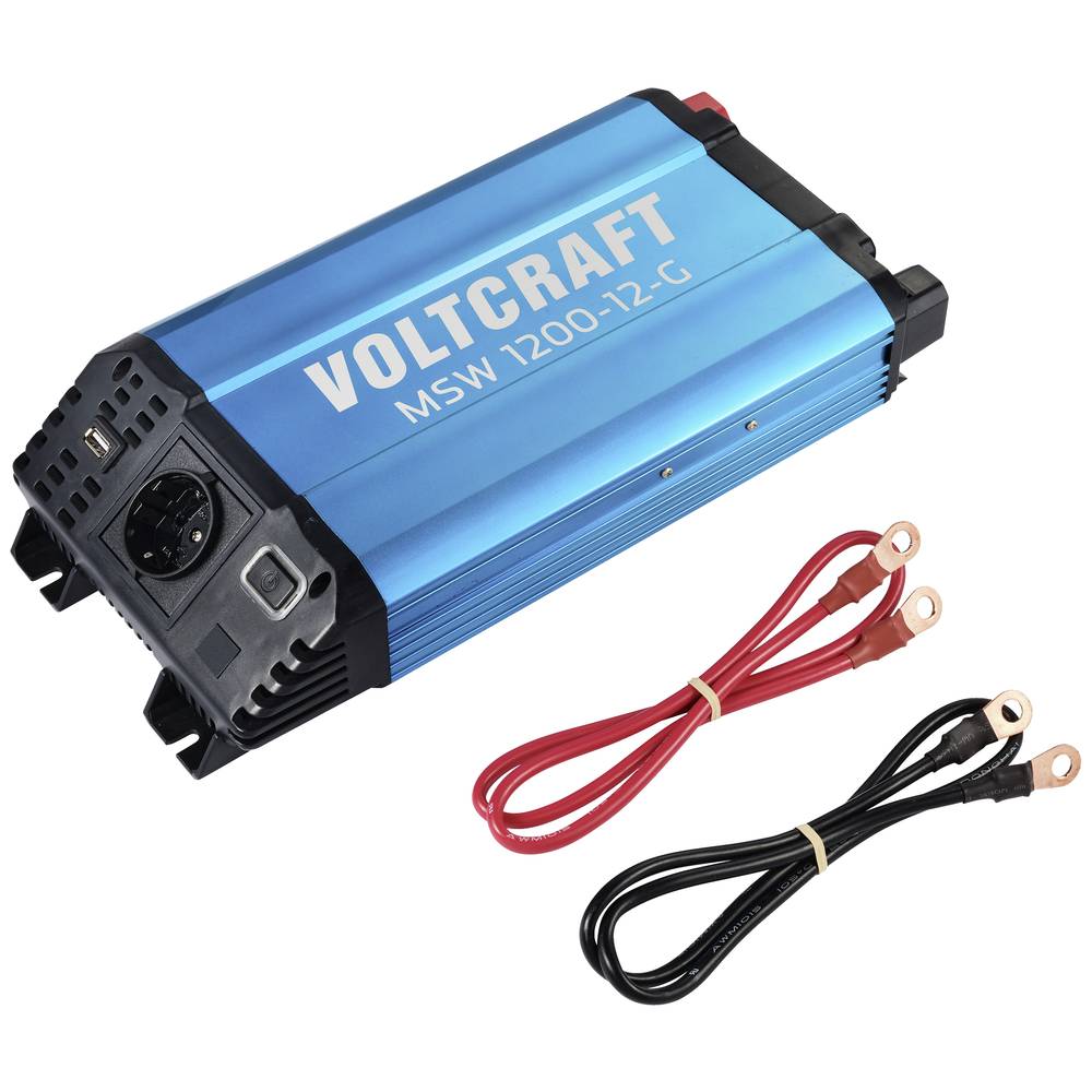 VOLTCRAFT Wechselrichter Inverter MSW 1200-12-G 1200W 12V DC 230V AC Sinuswelle - 4064161246932