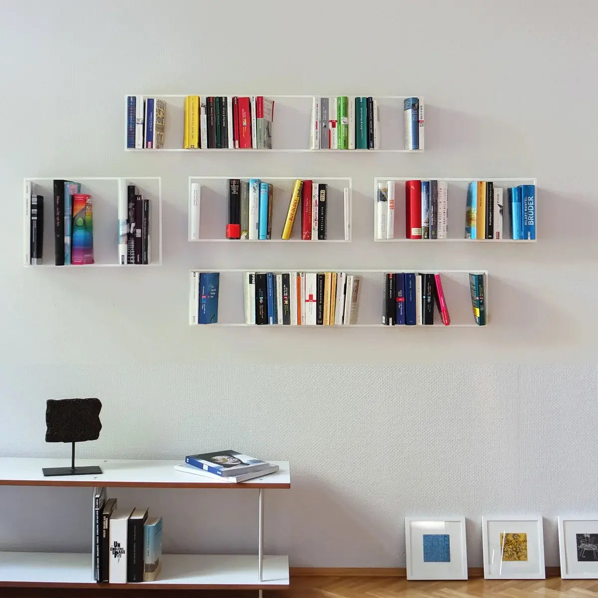 B-Ware Vonbox Bücherrahmen Frame Bücher Regal Wandregal Bücher Hauptbuch Aufbewahrung - 4260343553236