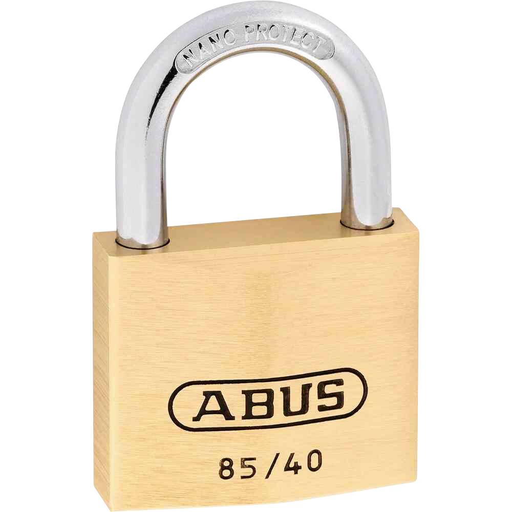 ABUS Vorhangschloss Messingschloss Schloss 85 40 Lock Tag 2 Schlüssel 16 STÜCK - 4003318806308
